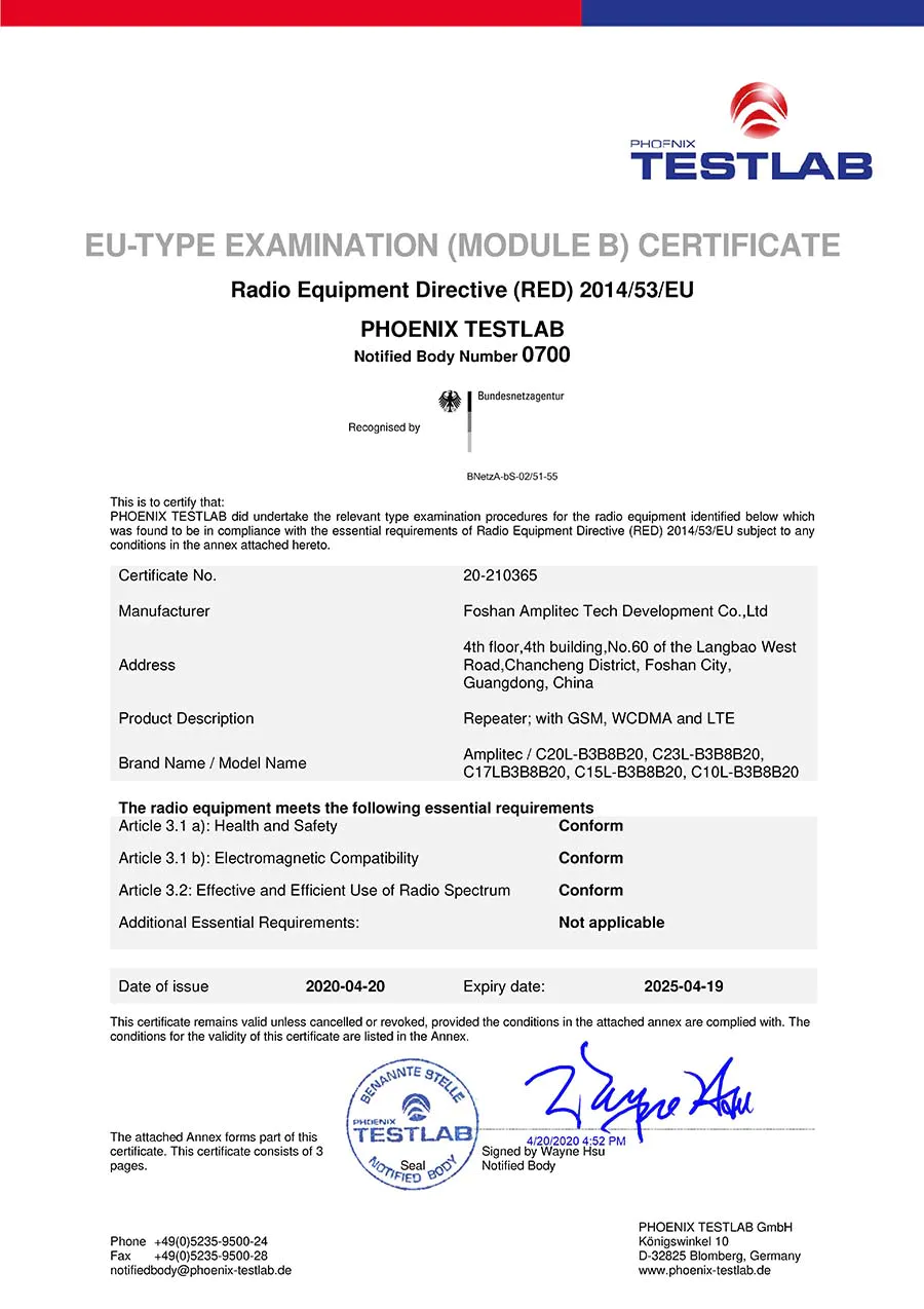 Certificación CE 8