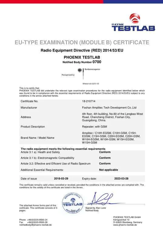Certificación CE 1