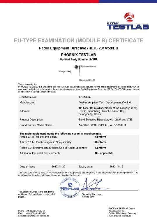 Certificación CE 2